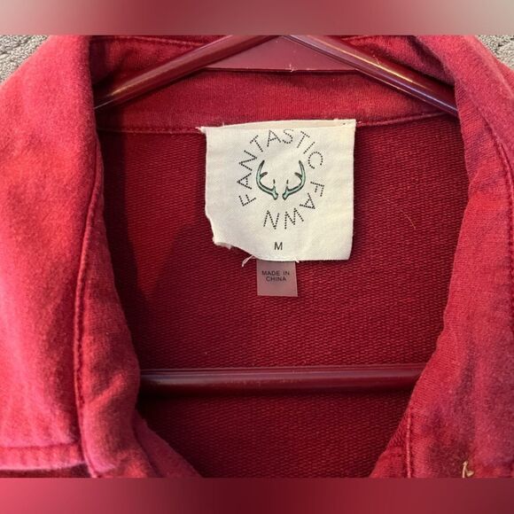 Red Button Down Sweater  - Picture 4 of 4